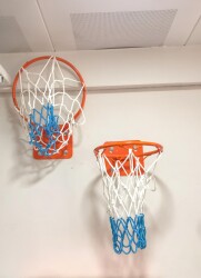 Adelinspor Basketbol Filesi 4 mm Floş İp İki Renk 10 Çift ( 20 adet) - adelinspor
