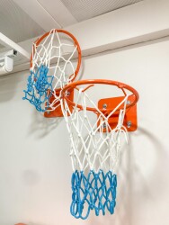 Adelinspor Basketbol Filesi 4 mm Floş İp İki Renk 25 Çift ( 50 adet) - 2