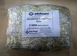 Adelinspor Futbol Kale Filesi 3 mm Kord İpi 3,20*2,20*0,8 m - adelinspor