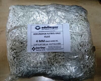 Adelinspor Futbol Kale Filesi 4 mm Kord İpi 5,50*2,20*0,8 m - 1
