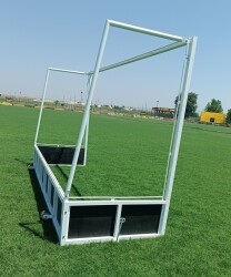 Adelinspor Metal Çim Hokeyi Kale Direği 2,14*3,66*1,2 m - 4