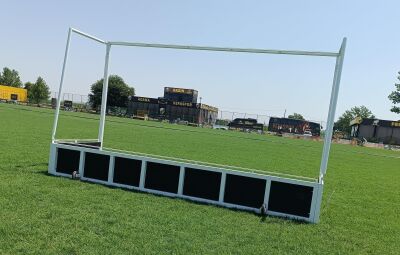 Adelinspor Metal Çim Hokeyi Kale Direği 2,14*3,66*1,2 m - 9