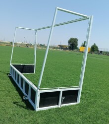 Adelinspor Metal Çim Hokeyi Kale Direği 2,14*3,66*1,2 m - 10