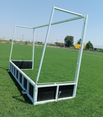 Adelinspor Metal Çim Hokeyi Kale Direği 2,14*3,66*1,2 m - 10