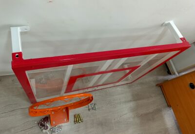Adelinspor Mini Duvara Monte 90*120 cm 8 mm Şeffaf Polikarbon Basketbol Potası 45 cm Sabit Basketbol Potası - 3