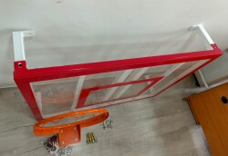 Adelinspor Mini Duvara Monte 90*120 cm 8 mm Şeffaf Polikarbon Basketbol Potası 45 cm Sabit Basketbol Potası - 3