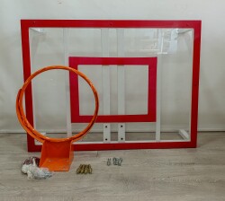 Adelinspor Mini Duvara Monte 90*120 cm 8 mm Şeffaf Polikarbon Basketbol Potası 45 cm Sabit Basketbol Potası - adelinspor