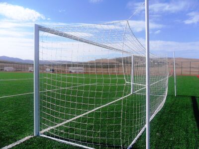 Futbol Kale Filesi 2,5 mm Kord İpi Beyaz 7,32*2,44*2,0 m - 6
