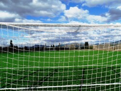 Futbol Kale Filesi 2,5 mm Kord İpi Beyaz 7,32*2,44*2,0 m - 9