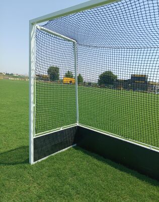 Adelinspor Silver Çim Hokeyi Kale Filesi Siyah 1,7*3,66*1,2 m Siyah 2,2 mm İp - 4