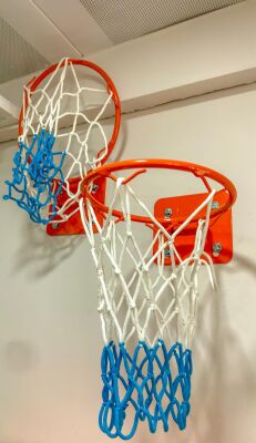 Adelinspor Basketbol Filesi 4 mm Floş İp İki Renk 1 Çift ( 2 adet) - 3