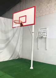 Standart Basketbol Potası Yaylı Çember 105*180 Ahşap Panya - 2