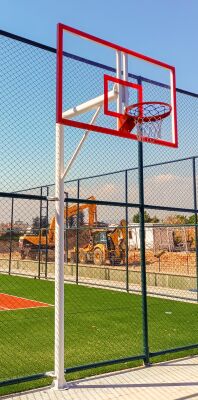Standart Basketbol Potası Yaylı Çember 105*180 10 mm Akrilik Cam Panya - 5