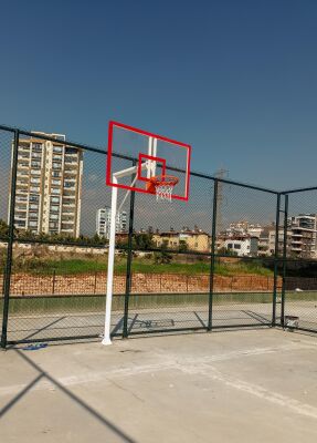 Standart Basketbol Potası Yaylı Çember 105*180 12 mm Akrilik Cam Panya - 7