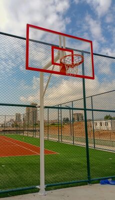 Standart Basketbol Potası Yaylı Çember 105*180 12 mm Akrilik Cam Panya - 9