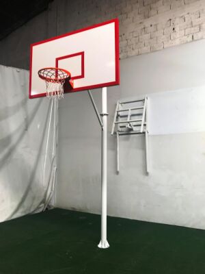 Standart Basketbol Potası Yaylı Çember 105*180 Fiber Panya - 6