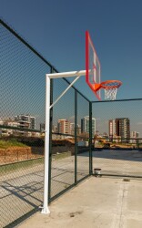 Standart Basketbol Potası Sabit Çember 105*180 10 mm Akrilik Cam Panya - 7