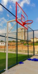 Standart Basketbol Potası Sabit Çember 105*180 10 mm Akrilik Cam Panya - 10