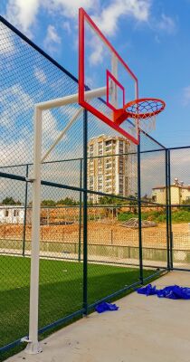 Standart Basketbol Potası Sabit Çember 105*180 15 mm Akrilik Cam Panya - 10