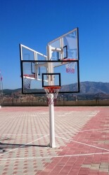 Adelinspor Kademeli Yükseklik 105* 180 10 mm Cam Üçlü Grup Basketbol Potası - 3