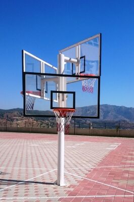Adelinspor Kademeli Yükseklik 105* 180 10 mm Cam Üçlü Grup Basketbol Potası - 4