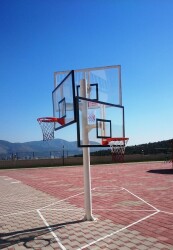 Adelinspor Kademeli Yükseklik 105* 180 10 mm Cam Üçlü Grup Basketbol Potası - 7