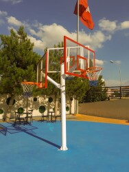 Üçlü Grup Kademeli 105*180 10 mm Akrilik Cam Panya Basketbol Potası - 2