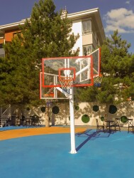 Üçlü Grup Kademeli 105*180 10 mm Akrilik Cam Panya Basketbol Potası - 4