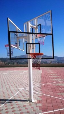 Adelinspor Basketbol Potası Üçlü Grup Kademeli Yükseklik 12mm Cam - 1