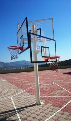 Adelinspor Basketbol Potası Üçlü Grup Kademeli Yükseklik 12mm Cam - 4