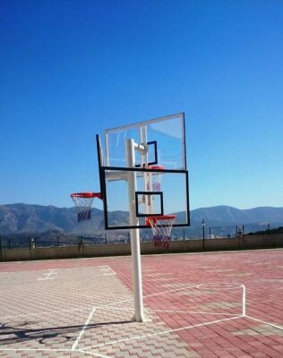 Adelinspor Basketbol Potası Üçlü Grup Kademeli Yükseklik 12mm Cam - 5