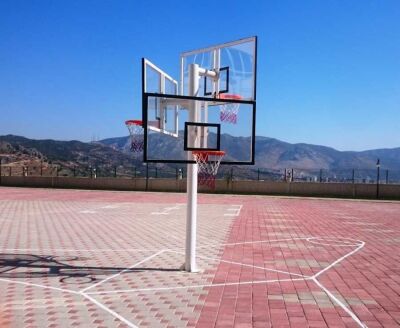 Adelinspor Basketbol Potası Üçlü Grup Kademeli Yükseklik 15mm Cam - 3