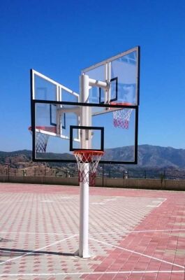Adelinspor Basketbol Potası Üçlü Grup Kademeli Yükseklik 15mm Cam - 8