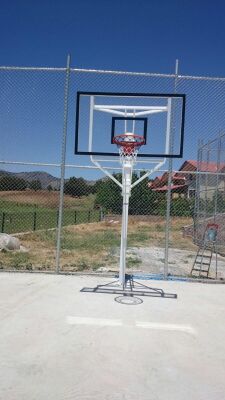 Adelinspor Basketbol Potası Yükseklik Ayarlı 105*180 10 mm Cam - 8