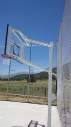 Adelinspor Basketbol Potası Yükseklik Ayarlı 105*180 10 mm Cam - 3