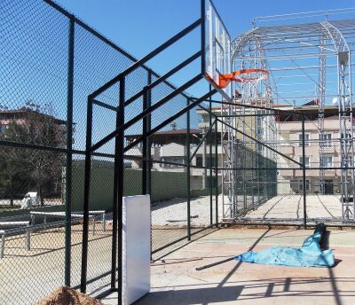 Adelinspor Diomond Basketbol Potası Sabit 4 Direk 10 mm Cam - 4