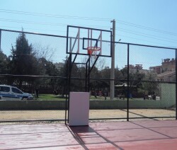 Adelinspor Diomond Basketbol Potası Sabit 4 Direk 12 mm Cam Panya - 1