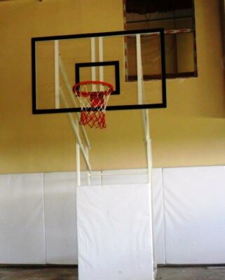 Adelinspor Diomond Basketbol Potası Sabit 4 Direk 12 mm Cam Panya - 6