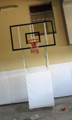 Adelinspor Diomond Seyyar 4 Direk Basketbol Potası 12mm Cam Panya - 2