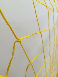 Futbol Kale Filesi 2,5 mm Kord İpi Sarı 7,32*2,44*2,0 m - 7