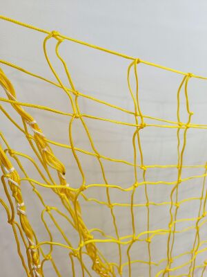 Futbol Kale Filesi 2,5 mm Kord İpi Sarı 7,32*2,44*2,0 m - 5