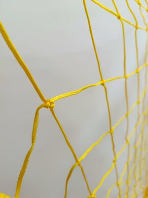 Futbol Kale Filesi 2,5 mm Kord İpi Sarı 7,32*2,44*2,0 m - 7