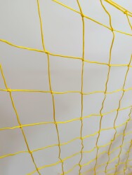 Futbol Kale Filesi 2,5 mm Kord İpi Sarı 7,32*2,44*2,0 m - 8