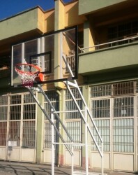 Adelinspor Gold Basketbol Potası Sabit 4 Direk 105*180 10 mm Cam - 6