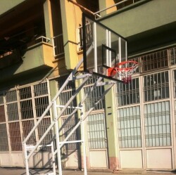 Adelinspor Gold Basketbol Potası Sabit 4 Direk 105*180 12mm Cam - 5