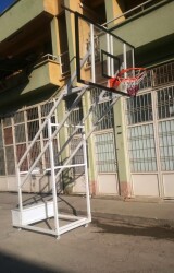Adelinspor Gold Seyyar 4 Direk Basketbol Potası 10 mm Akrilik Cam - adelinspor