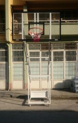 Adelinspor Gold Seyyar 4 Direk Basketbol Potası 10 mm Akrilik Cam - 3