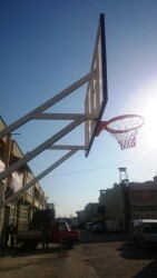 Adelinspor Gold Seyyar 4 Direk Basketbol Potası 10 mm Akrilik Cam - 4