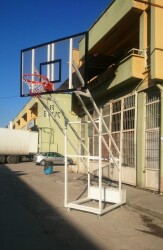 Adelinspor Gold Seyyar 4 Direk Basketbol Potası 10 mm Akrilik Cam - 9