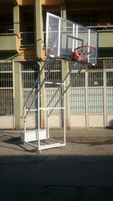 Adelinspor Gold Seyyar 4 Direk Basketbol Potası 10 mm Akrilik Cam - 11